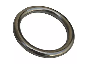 1/8" x 1" 316 Grade Stainless Steel Marine Round O Ring Rigging For Boat - Bild 1 von 2