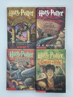 Harry Potter by J.K. Rowling - Paperback Books 1-4 Set - Image 1 of 4