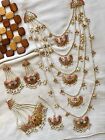 Indian Jewelry New Bollywood Bridal Style 5 Layered Long Necklace Fashion Set