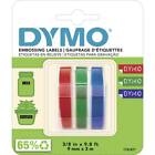 DYMO 3D Cassette à ruban jeu de 3 Couleur de ruban: bleu-rouge, bleu-noir