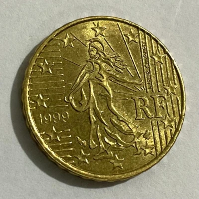 Rare France 10 Euro Cent 1999 RF - Image 1 of 2