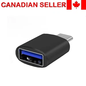 Adaptateur USB Type C Mâle vers USB 2 A Femelle 3.1 Convertisseur Hub Noir 1 Pc - Photo 1 sur 4