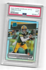 2020 PANINI DONRUSS OPTIC HOLO JORDAN LOVE PSA 9 ROOKIE RC #154 - Picture 1 of 1