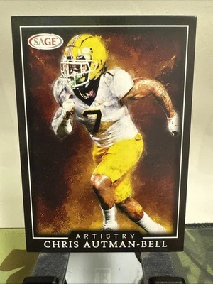 Chris Autman-Bell #ART-CAB SAGE Artistry Football 2022 Minnesota - Image 1 of 2