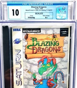 BLAZING DRAGONS Sega Saturn 1996 CGC 10 A++ GEM MINT SEALED PSA TOP POP - 1 of 1