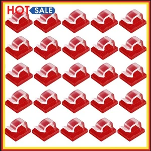200pcs Wire Holder Self Adhesive R Shape Wire Fixer Clips for Mouse USB Charging - Bild 1 von 10