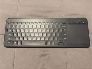 Microsoft All-in-One Wireless Media Keyboard Track Pad Model 1632 - Picture 1 of 2