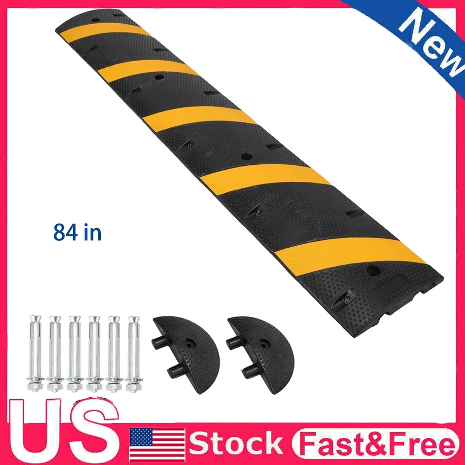 Tope de velocidad de goma 84"" 2 canales 2500 lb carga joroba de velocidad de alta resistencia Foto 1 de 4