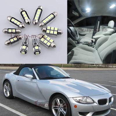 NUEVO paquete LED interior de luz blanca sin errores 9x para BMW E85 Z4 2003-2008 L7 Foto 1 de 4