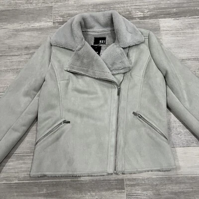 NUEVA Chaqueta de Moto Kut de Kloth Candece Sintética Piel de Oveja MEDIANA KJ37901 Gris Foto 1 de 4