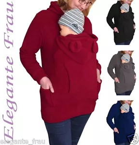 Teddy Tragejacke Tragetuch Umstandsjacke Tragepullover Fleecepullover Bauchtrage - Bild 1 von 5