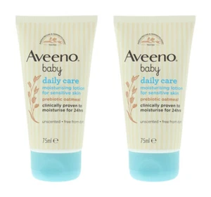 2 x AVEENO BABY CUIDADO DIARIO LOCIÓN HIDRATANTE PIEL SENSIBLE AVENA PREBIÓTICA - Imagen 1 de 2
