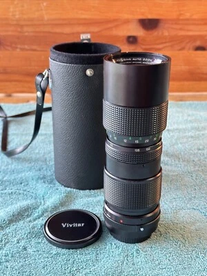 LENTE DE CÁMARA VIVITAR zoom automático 1:3,8 85 mm-205 mm 22718350 con estuche y tapas LIMPIO Foto 1 de 4