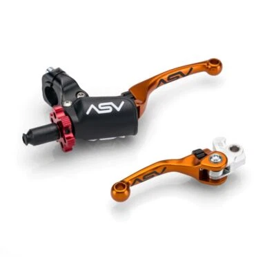 Paquete profesional de embrague todoterreno ASV Orange F4 + palanca de freno para Honda CR250R 1992-2007 Foto 1 de 4
