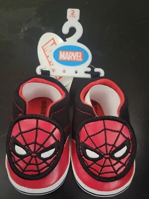 Marvel Spider-Man Hecho por el Hombre Suela Suave Zapatos para Cuna de Bebé (Talla: 6-9 meses) Nuevos con Etiquetas Foto 1 de 3