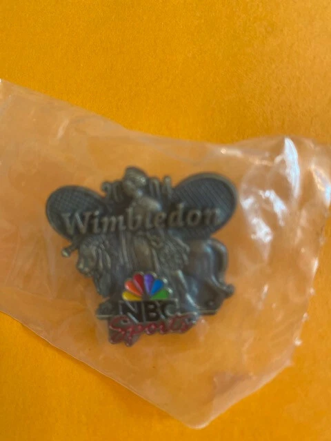 WIMBLEDON TENNIS NBC SPORTS GUEST PIN 2004 NEW IN SEALED BAG ROGER FEDERER - Image 1 of 1