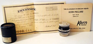 Objectif " KERN " - MOUNT " C " - 9,5 et 16 mm - F 25 mm ..1/1.4-TBE -N° 180415 - Foto 1 di 3
