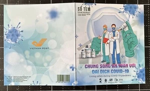 Vietnam 2021 Living With Pandemic Anti Virus NCOV Presentation Pack Booklet Mint - Picture 1 of 2