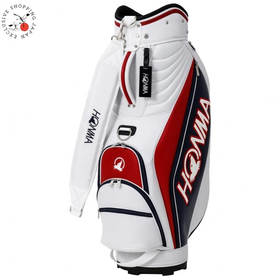 Bolsa de carro de golf estándar HONMA 9 x 47 pulgadas 5 vías 3,5 kg modelo 2024 divisor para hombres blanca Foto 1 de 4