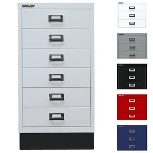 BISLEY Schubladenschrank Metall DIN A3 6 Schubladen und Sockel Werkzeugschrank - Bild 1 von 18