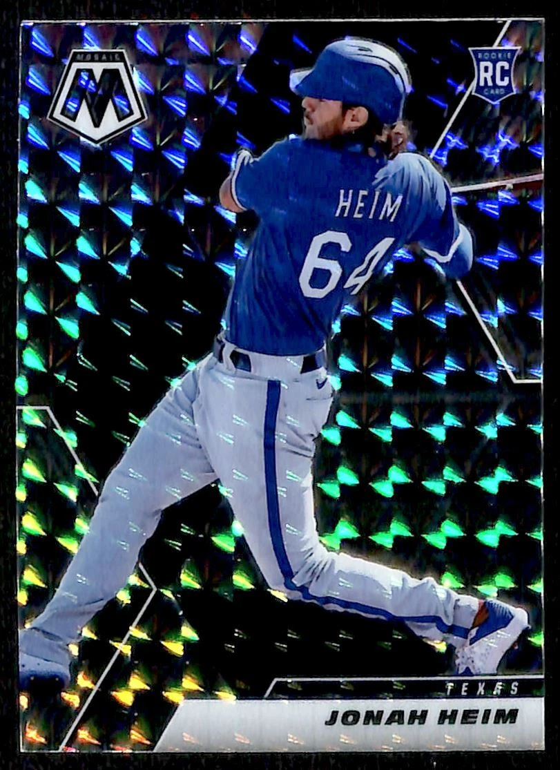 2021 Panini Mosaic Silver Prizm Jonah Heim Rookie Texas Rangers #RV-82