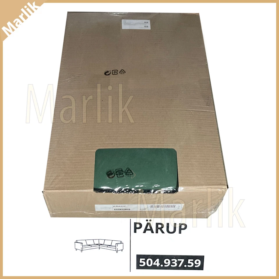 IKEA PÄRUP Cover for 4-Seat Sectional Sofa | 504.937.59 Vissle Dark Green