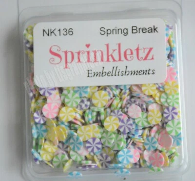 Spring Break ~ Sprinkletz / Pastel Circle Shape / Shaker Cards & Crafts - Image 1 of 2