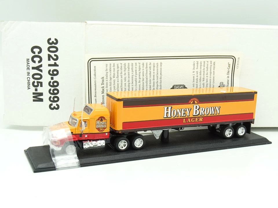 Matchbox 1/72 - Mack Mid Trailer Honey Brown Lager - Image 1 of 1