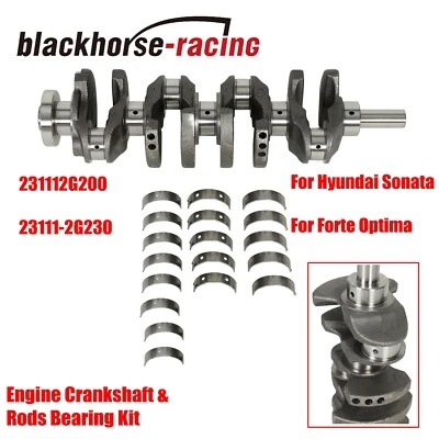 Kit de cojinetes de varillas de cigüeñal de motor Forte Optima 2,4 L DOHC para Hyundai Sonata Kia Foto 1 de 4