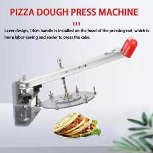 Máquina de prensa de masa de pizza manual de disco de 8" con moldes redondos para pasteles prensa para pasteles - Imagen 1 de 16