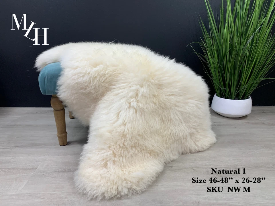 Alfombra de piel de oveja/Alfombra de piel de oveja natural real genuina/Alfombra de piel de oveja para mascotas   Foto 1 de 1