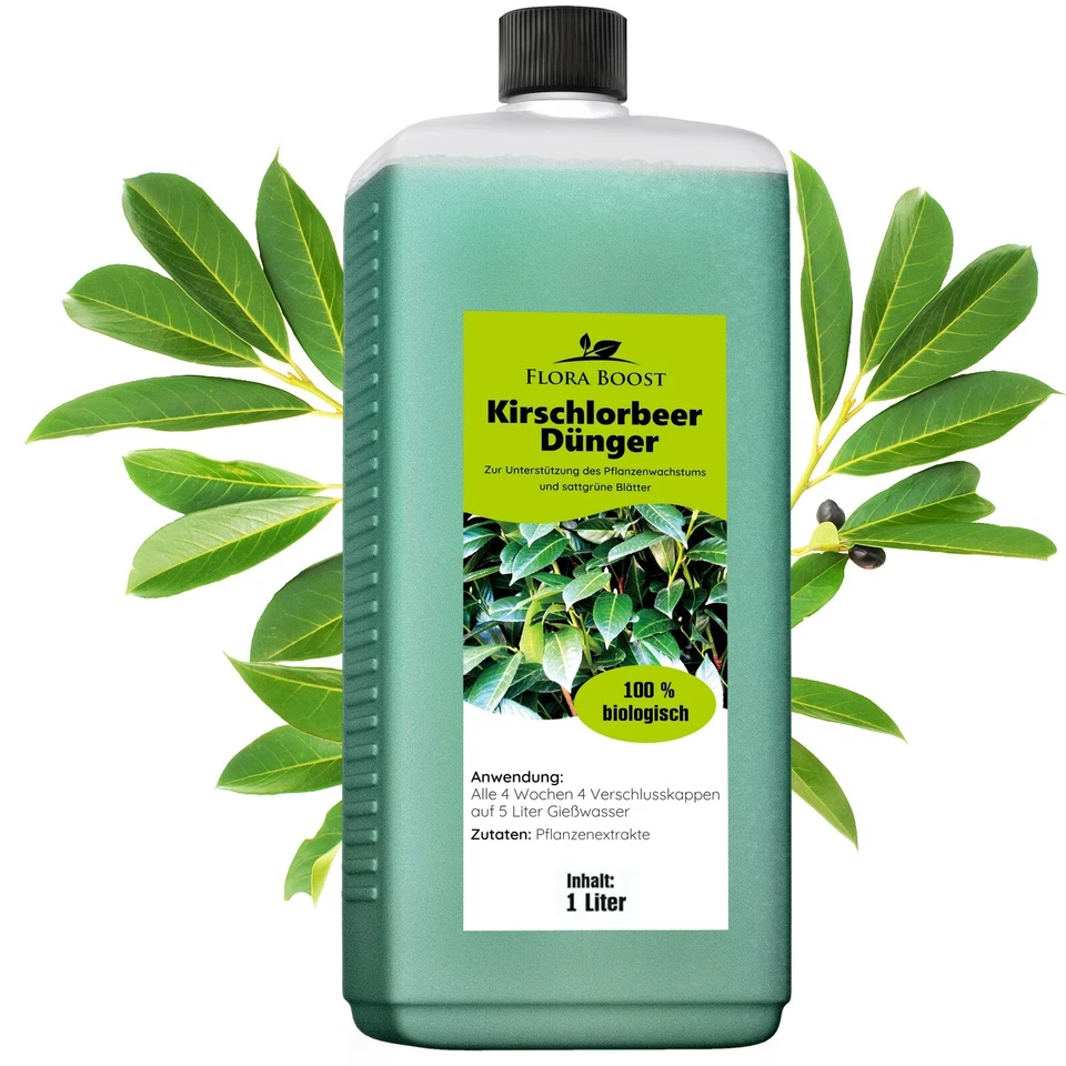 Kirschlorbeer Dünger Flora Boost Flüssigdünger für Kirschlorbeer 1 Liter