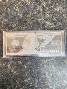 2013 One Hundred Dollar APMEX Quarter Pound 999 Fine Silver 4 OZT Bar - Picture 1 of 12