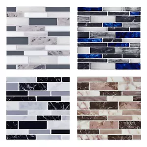 20/30x Self Adhensive Wall Panel Tile Waterproof Wall Sticker Kitchen Backsplash - Picture 1 of 27