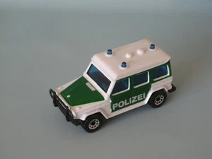 Matchbox Mercedes-Benz 280GE Polizei Police Toy Model Car 70mm Boxed - Picture 1 of 4