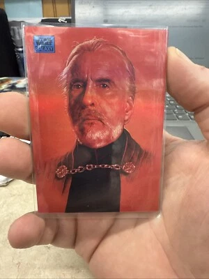 2024 Topps Star Wars Galaxy Chrome Count Dooku #60 Blue Refractor 2/150 - Image 1 of 2