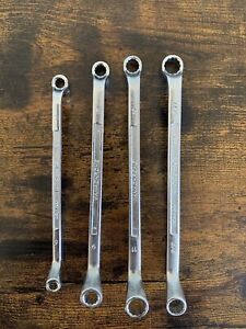 Facom 4 Pc 12 Point Metric and SAE 6-11mm 3/8" X 7/16 Double Box-End Wrench Lot