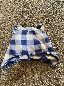 Boys Gray And Blue Beanie Hat Size 6/12 Months By Old Navy #5
