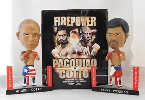 Manny Pacquiao vs Miguel Cotto 2009 2er Set Wackelköpfe - Neu im Karton - FirePower - Bild 1 von 20