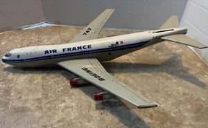 Vintage 70´s Tin friction Toy Jumbo Jet 747 AIR FRANCE Airplane Large 22" - Picture 1 of 11