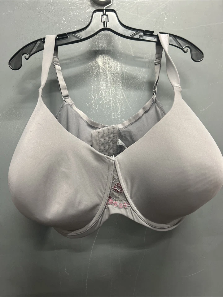 Sujetador con aros gris de encaje floral talla J18 para mujer líder dama Foto 1 de 2