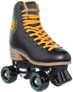 Rookie Sunshine Black Lace Up Womens Roller Skates Black Size 3 - 10 - Picture 1 of 6