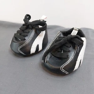 Build A Bear Workshop Black & White Cleats Very Good Condition football soccer - Picture 1 of 7