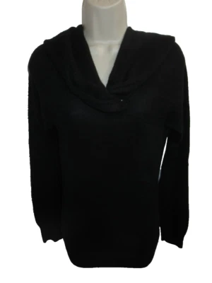 Suéter Bebe 100% Cachemira Negro Cuello Nudo Amor Talla M Puede ajustarse a Pequeño Foto 1 de 4