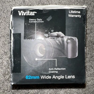 VIVITAR 0.43x WIDE ANGLE LENS With MACRO 62mm HD4 to NIKON CAMERA VIV-62W - Image 1 of 4