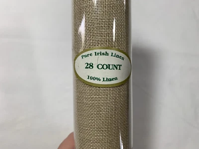 NEW Charles Craft 28 Count Irish Linen Embroidery Fabric 15" x 18" Natural - Image 1 of 4