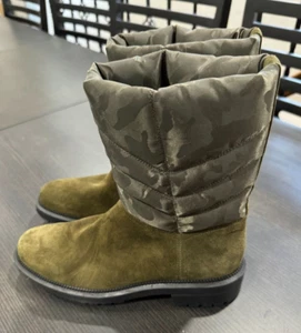 Botas impermeables AQUATALIA Lori verde oliva gamuza/camuflaje nailon talla 7 nuevas sin caja $650 - Imagen 1 de 5