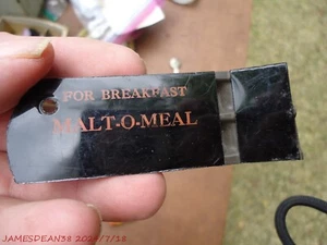 FOR BREAKFAST MALT O MEAL CEREAL ADVERTISING WHISTLE PLASTIC - Picture 1 of 2