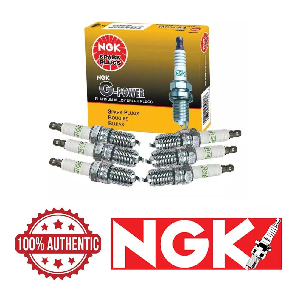 NGK "PLATINUM" Spark Plug Set of 6 for 1986 - 2007  Ford Taurus 3.0L Foto 1 de 1