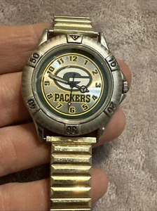 Green Bay Packers  Wristwatch Metal Expansion Band Non Working - Picture 1 of 6